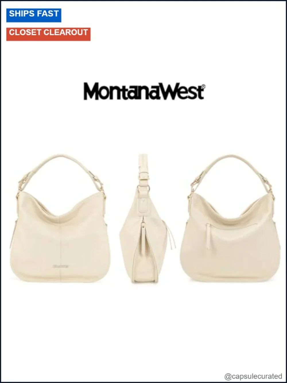 Vegan Leather Hobo Bag with Shoulder Strap - Convertible Crossbody Purse
